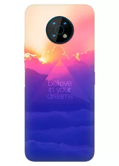 Nokia G50 силиконовый чехол с картинкой - Believe