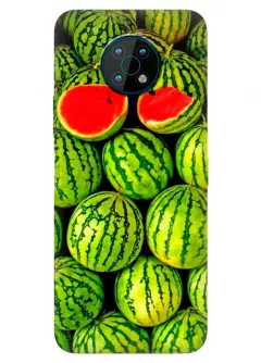 Nokia G50 силиконовый чехол с картинкой - Спелый арбуз