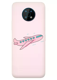 Nokia G50 силиконовый чехол с картинкой - Самолет