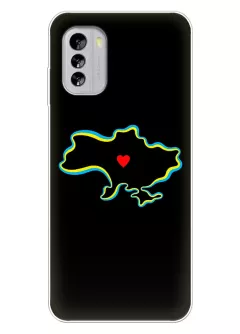 Чехол на Nokia G60 5G для патриотов Украины - Love Ukraine