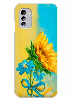 Чехол для Nokia G60 5G с украинскими цветами победы
