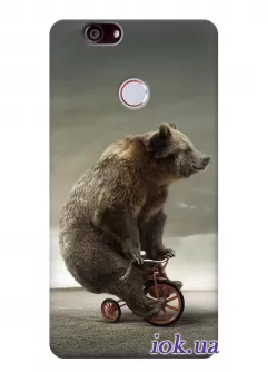 Чехол для Huawei Nova - Медведь на велике
