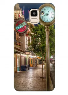 Чехол для Galaxy J6 - Ночная улица