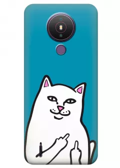 Чехол для Nokia 1.4 - Кот с факами