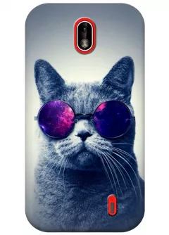 Чехол для Nokia 1 - Кот в очках