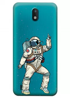 Прозрачный чехол для Nokia 1.3 - Веселый космонавт