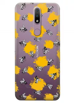 Чехол для Nokia 2.4 - Пчелы