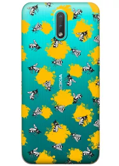 Прозрачный чехол для Nokia 2.3 - Пчелки
