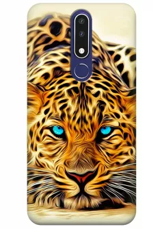 Чехол для Nokia 3.1 Plus - Леопард