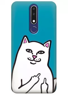 Чехол для Nokia 3.1 Plus - Кот с факами