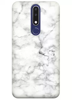 Чехол для Nokia 3.1 Plus - Белый мрамор