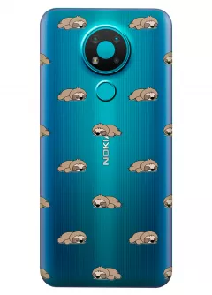 Чехол для Nokia 3.4 - Спящие ленивцы