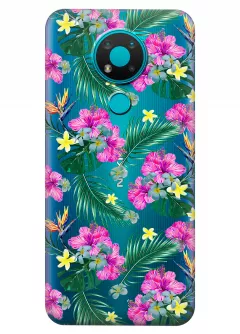 Чехол для Nokia 3.4 - Тропические цветы