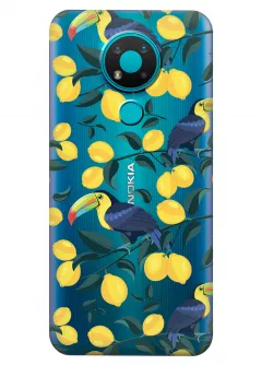 Чехол для Nokia 3.4 - Туканы и лимоны