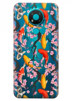 Чехол для Nokia 3.4 - Японские рыбки