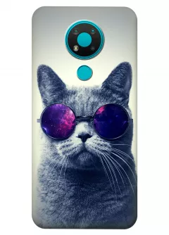 Чехол для Nokia 3.4 - Кот в очках