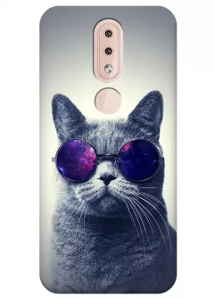 Чехол для Nokia 4.2 - Кот в очках