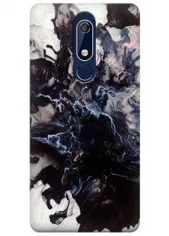 Чехол для Nokia 5.1 - Взрыв мрамора