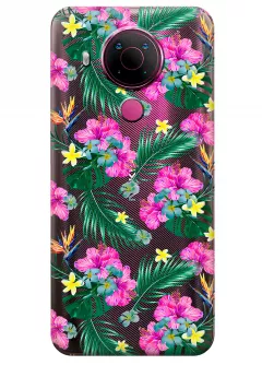Чехол для Nokia 5.4 - Тропические цветы