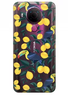 Чехол для Nokia 5.4 - Туканы и лимоны