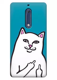Чехол для Nokia 5 - Кот с факом