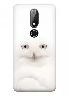 Чехол для Nokia 6.1 Plus - Белая сова