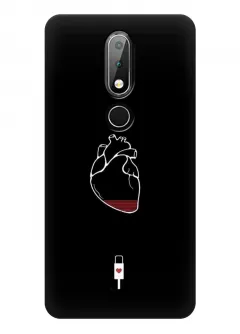 Чехол для Nokia 6.1 Plus - Уставшее сердце