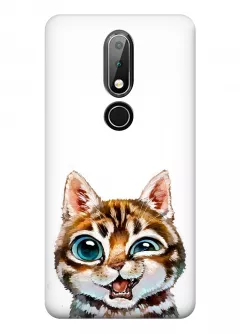 Чехол для Nokia 6.1 Plus - Эмодзи кот