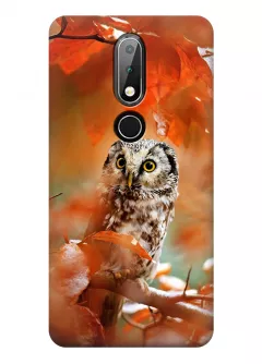 Чехол для Nokia 6.1 Plus - Осенняя сова