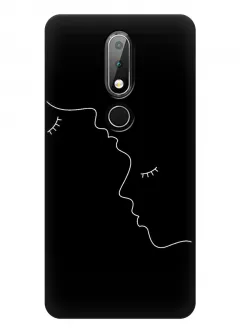 Чехол для Nokia 6.1 Plus - Романтичный силуэт