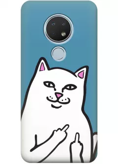 Чехол для Nokia 6.2 - Кот с факами