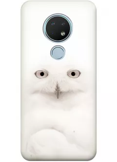 Чехол для Nokia 6.2 - Белая сова