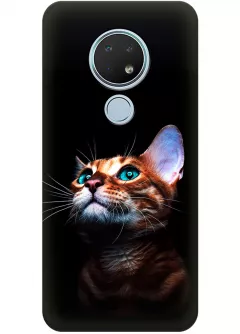Чехол для Nokia 6.2 - Зеленоглазый котик