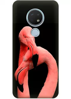Чехол для Nokia 6.2 - Пара фламинго