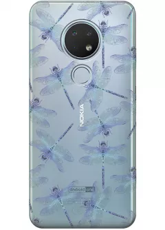 Чехол для Nokia 6.2 - Голубые стрекозы
