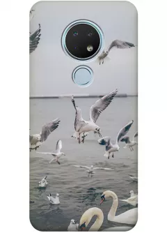 Чехол для Nokia 6.2 - Морские птицы