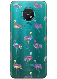 Чехол для Nokia 7.2 - Экзотические птицы
