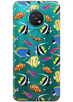 Чехол для Nokia 7.2 - Bright fish