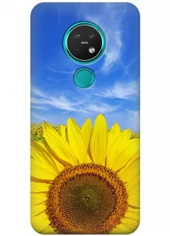 Чехол для Nokia 7.2 - Подсолнух