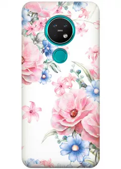 Чехол для Nokia 7.2 - Нежные цветы