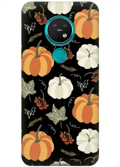 Чехол для Nokia 7.2 - Pumpkins