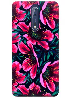 Чехол для Nokia 8 - Цветочки