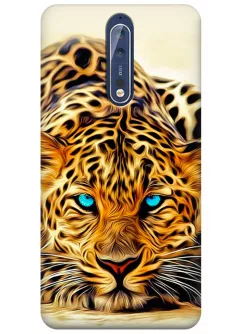 Чехол для Nokia 8 - Леопард