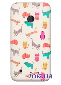 Чехол для Nokia Lumia 530 - Котики