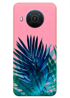 Чехол для Nokia X20 - Листья пальм