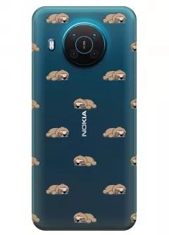 Чехол для Nokia X10 - Спящие ленивцы