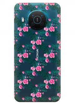 Чехол для Nokia X10 - Цветочная лиана