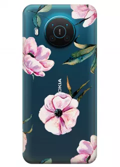 Чехол для Nokia X10 - Пионы