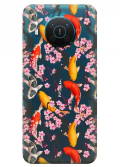Чехол для Nokia X20 - Японские рыбки
