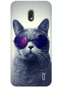 Чехол для Nokia 2.2 - Кот в очках